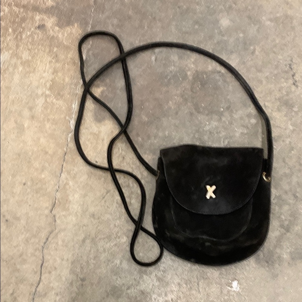 Paloma Picasso small brown suede crossbody‎